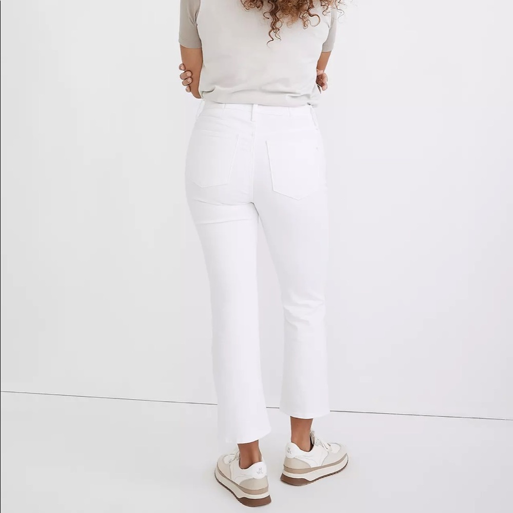 Madewell: Cali Demi-Boot Jeans in Pure White Size 26
